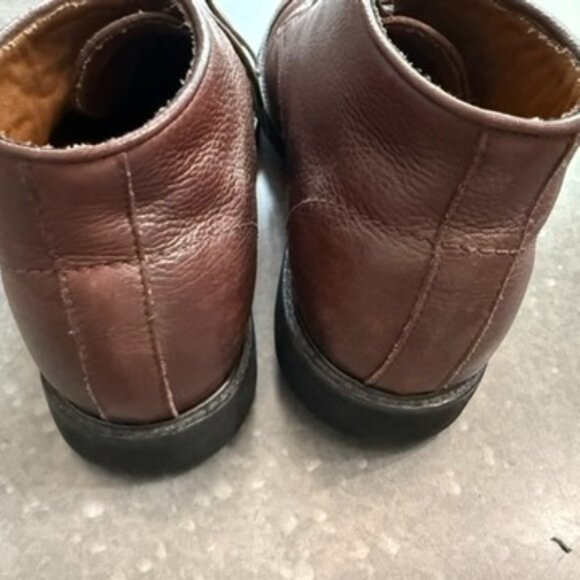 Burgundy Leather Cap Toe Chukka Boots – Size 12 - Picture 13 of 16